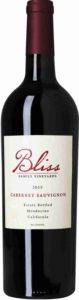 Bliss Cabernet Sauvignon, Bliss Vineyards, 2015